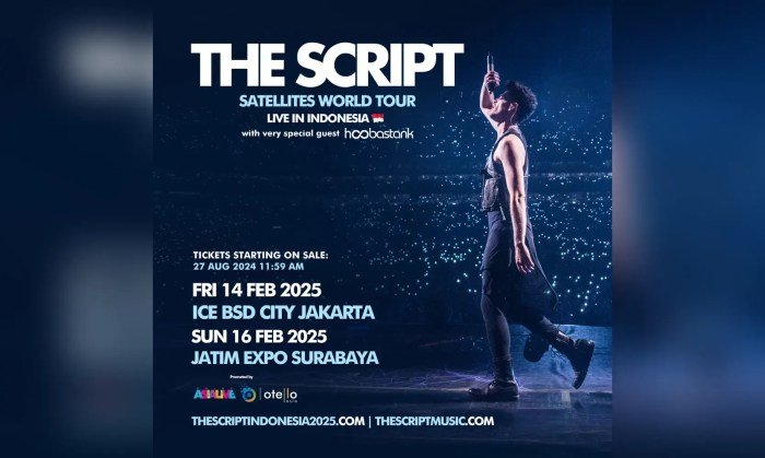 The Script dan Hoobastank Siap Guncang Surabaya Besok!