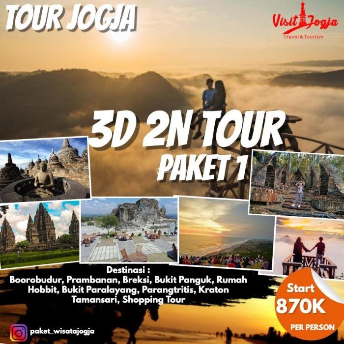 Paket wisata keluarga murah di Yogyakarta