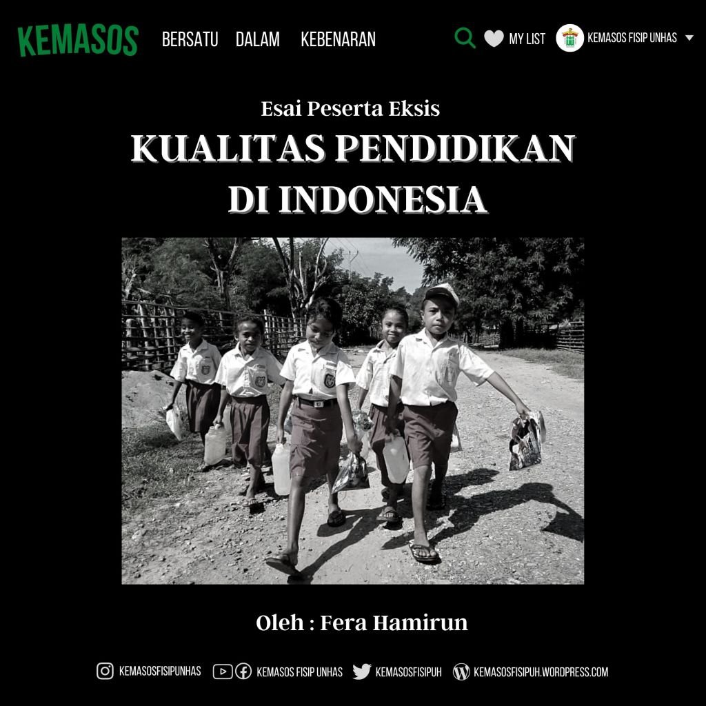 Upaya peningkatan kualitas pendidikan di indonesia