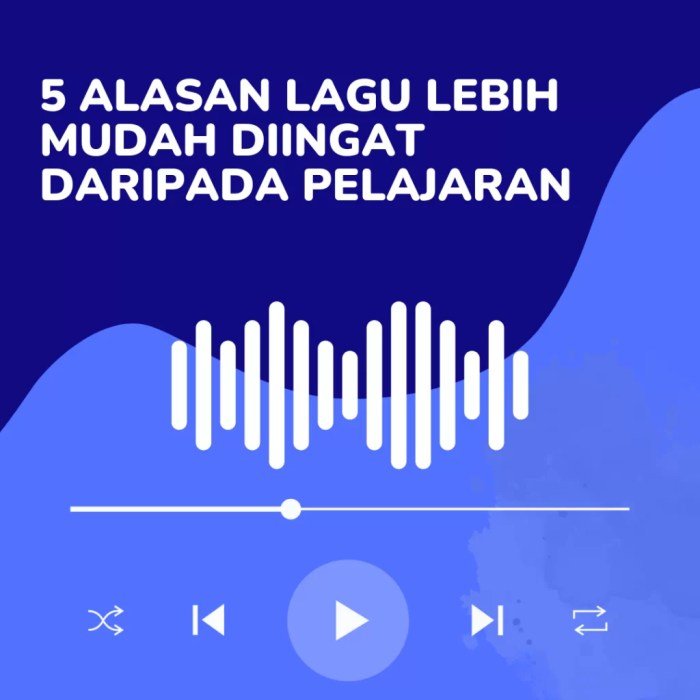Alasan mengulang lirik lagu kesukaan