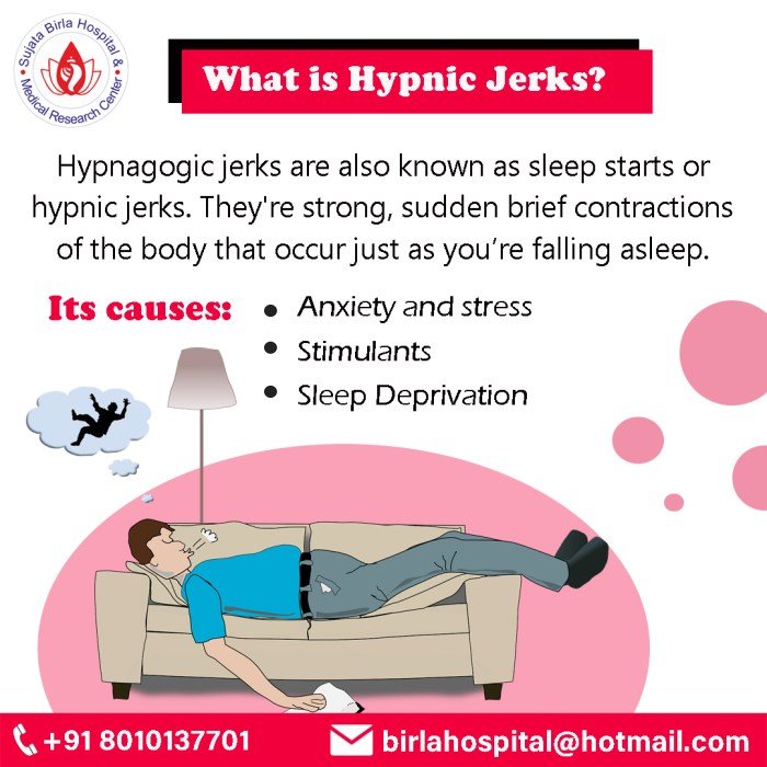 Tersentak saat akan tidur hypnic jerk
