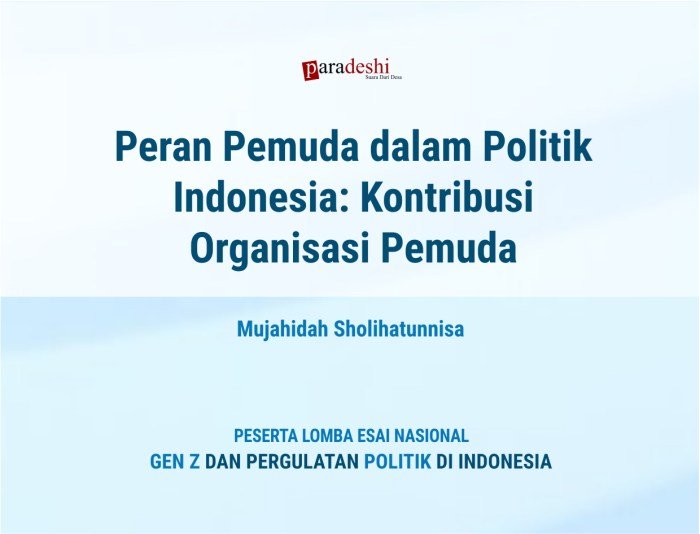 Peran pemuda dalam pelestarian budaya indonesia