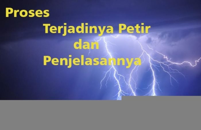 Alasan petir mendahului suara guntur