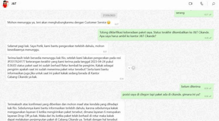 Alasan menyesal setelah kirim chat