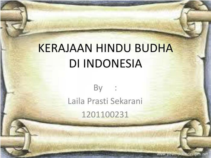 Peran kerajaan-kerajaan hindu-budha dalam sejarah indonesia